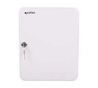 Cofan Armario para llaves con cerradura, caja fuerte de acero, 2 llaves, kit fijación, 80 llaves