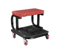 Cofan Asiento Taburete móvil para Taller | con Ruedas y Bandeja Porta Herramientas | Almacenaje cómodo para Taller mecánico | Tamaño Mediano