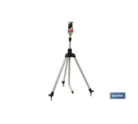 Cofan Aspersor 4 Posiciones con Trípode Telescópico para Riego de Jardines y Césped