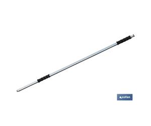 COFAN - Barra de metal para cepillo lavacoches con enchufe rápido grande