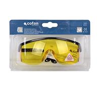 Cofan Blister Gafas de Seguridad | Lente Color amarillo | Protección UV | EN 166:2001