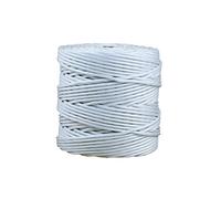 Cofan Bobina de cordón trenzado de polipropileno 5 mm x 200 m Blanco