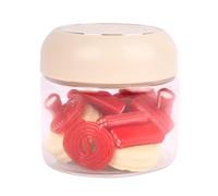 Cofan Bote de cocina con tapa hermética | Material: vidrio borosilicato | Tapa beige | Capacidad: 400 ml | Cierre a presión | Conservación de alimentos | Medidas: Ø10 x 9,6 cm