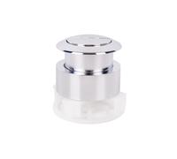 Cofan Botón Pulsador de Doble Descarga 40 mm, Pulsador de Descarga con Dos Botones para Inodoro, Accesorio de Repuesto para Baño, Sistema Dual Flush y Ahorro de Agua, Acabado Cromado