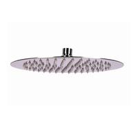 Cofan Cabezal de ducha redondo | Diseño extrafino | Acabado: negro mate o acero inoxidable | Orientable | Acero inoxidable 304 | Salidas antical | Ø24,5 cm (Acero inoxidable, Acero inoxidable)