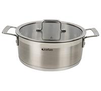 Cofan Cacerola de acero inoxidable | Tapa incluida | Diferentes Medidas y Capacidades | Compatible con todo tipo de cocinas (4,3 L)