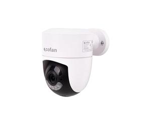 Cofan Cámara de Vigilancia WiFi para Interiores y Exteriores | Compatible con TuyaSmart o Smart Life | con Visión Nocturna, Audio Bidireccional y Detección de Movimiento