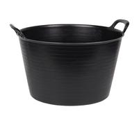 Cofan Capazos 56 L con asas – Poliuretano resistente, ligero y estable – Negro, Pack 5/Unitario