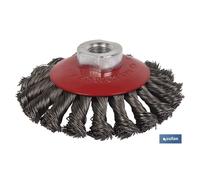 COFAN - Cepillo Alambre Oblicuo Trenzado M14 Acero