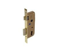 Cofan Cerradura embutir D85 E45 con cerradero – Latón para puertas de madera