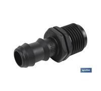 Cofan Conector de Enlace Mixto para Riego por Goteo o Aspersión de Rosca 3/4'' | Imprescindible para Instalación de Riego por Goteo; 100 UNIDADES