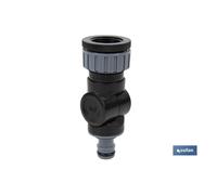 Cofan - Conector Flexible para Riego - Evita Dobleces en Mangueras - Fácil Instalación