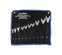 Cofan Conjunto de 10 llaves combinadas – Acero al cromo vanadio – 8 SW a 22 mm
