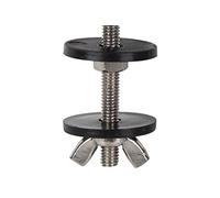 Cofan Conjunto de Tornillos | Fijación de Taza o Cisterna | M6 x 90 | Compuesto de 2 tornillos, Arandelas, Juntas y Palomillas