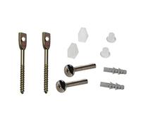 Cofan Conjunto de Tornillos Horizontales | Fijación para el Inodoro | M5 x 75 | Compuesto de Dos Tornillos, Tapones y Tacos