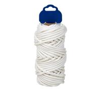 Cofan Cordón reforzado para tendedero de pared - poliéster 5 mm x 25 m Blanco