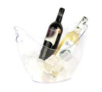 Cofan Cubitera Transparente – Poliestireno resistente para enfriar bebidas, 8 litros