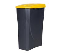 Cofan Cubo de basura amarillo para reciclar plásticos y envases | Capacidad de 15, 25 o 45 litros | Tres Medidas (25 L)