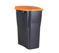 Cofan Cubo de basura naranja para residuos orgánicos – Capacidad 15/25/45 L (15 L)