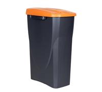 Cofan Cubo de basura naranja para reciclar residuos orgánicos | Capacidad de 15, 25 o 45 litros | Tres Medidas (25 L)