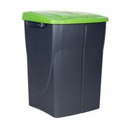 Cofan Cubo de basura verde para reciclar materiales de vidrio | Capacidad de 15, 25 o 45 litros | Tres Medidas (45 L)