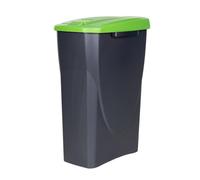 Cofan Cubo de basura verde para reciclar materiales de vidrio | Capacidad de 15, 25 o 45 litros | Tres Medidas (25 L)