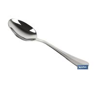 COFAN - Cuchara de postre | Modelo Bolonia | Fabricado en Acero Inox. 18/00 | Envase blíster o pack