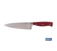 COFAN - Cuchillo de Cocina con Forjado Francés | En Color Rojo | Diferentes Medidas