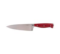 Cofan Cuchillo de Cocina con Forjado Francés | En Color Rojo | Medida de la hoja de 15 cm