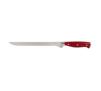 Cofan Cuchillo jamonero y salmonero, forjado francés, rojo, hoja 25 cm