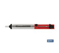 Desoldador de estaño con boquilla antiestática y limpiador de soldadura 170 mm de longitud COFAN 09508035