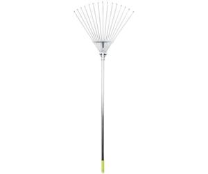 COFAN Escoba Plegable de Metal | Con 15 Puas | Escoba Metálica | Recoge Hojas | Ideal para Jardín - ESCOBA PLEGABLE METAL 15 PUAS