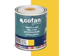 Cofan | Esmalte Ecológico al agua | Envases 750 ml | Amarillo Real Brillo