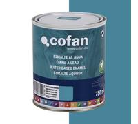 Cofan Esmalte Ecológico al agua Envases 750 ml Azul Turquesa Satinado