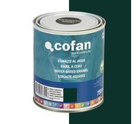 Cofan | Esmalte Ecológico al agua | Envases 750 ml | Verde Carruaje Brillo