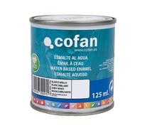 Cofan Esmalte ecológico al agua multisuperficies de alta calidad | Color: Blanco | Acabado: Brillo | Envase: 125 ml
