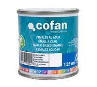 Cofan Esmalte ecológico al agua multisuperficies de alta calidad | Color: Blanco | Acabado: Mate | Envase: 125 ml