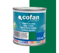 Cofan Esmalte ecológico al agua multisuperficies de alta calidad Color: Verde Pradera Acabado: Satinado Envase: 125 ml