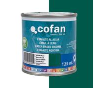 Cofan Esmalte ecológico al agua multisuperficies de alta calidad Color: Verde Valle Acabado: Brillo Envase: 125 ml