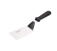 Cofan Espátula acodada de acero inoxidable para barbacoas | Mango ergonómico | Ideal para parrillas, planchas y asados