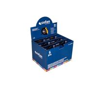 Cofan Expositor para Flexómetros con Protección de Goma de Cofan | Incluye 6 Flexómetros | Flexómetro de 5, 8 o 10 m x 25 o 32 mm (hoja) (6, 8 m x 25 mm)