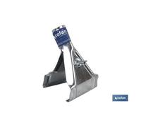Cofan - Garra Metálica para Cepillo de Barrendero con Soporte de Madera y Grapa de Metal