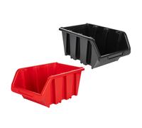 Cofan Gaveta Negra o Roja Apilable | Facilita el acceso a los productos cómodamente | Medida: 23 x 16 x 12 cm Rojo