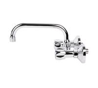 Cofan Grifo Mezclador de Cocina Lavadero para Pared Cromo