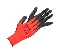 Cofan - Guante Impregnado Nitrilo Foam RojoNegro Talla:10 Bolsa de 12 Pares