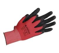 Cofan Guantes impregnados Nitrilo Foam Rojo/Negro Talla 8 Bolsa 12 pares