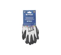 COFAN - Guantes 100 % de poliéster | Impregnados para mayor seguridad | Flexibles | Protección y confort | Sin costuras