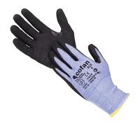 Cofan Guantes anticorte HPPE Nitrilo Sandy Coating, Agarre seco y húmedo, Nivel F, Talla 6, 1 ud