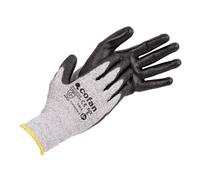 Cofan Guantes anticorte ultraligeros Nivel D HPPE+PU negro EN388 4X43D Talla 9 Pack 12 / unitario