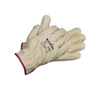 Cofan Guantes piel vacuno Yellow T-10 - Calidad estándar, seguros, cómodos y resistentes (12 pares)